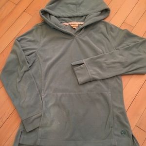 Teal gander mountain fleece hoodie
